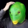 Funny full face mask - green fish head - Halloween - festivalsMasks