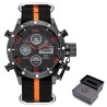Golden Hour - sports military quartz watch - analog - digital LED displayWatches