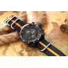 Golden Hour - sports military quartz watch - analog - digital LED displayWatches