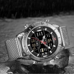 NAVIFORCE - luxurious sports watch - quartz - digital - analog dual display - waterproofWatches