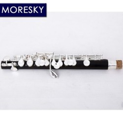 MORESKY - mini piccolo - C-Key flöjt - cupronickel - silverpläterad - med fodral