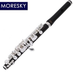 MORESKY - mini piccolo - C-Key flöjt - cupronickel - silverpläterad - med fodral