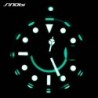 SINOBI - classic sports quartz watch - luminous dial - stainless steelWatches