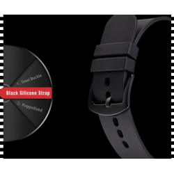 SINOBI - fashionable quartz watch - silicone strap - metal wireWatches