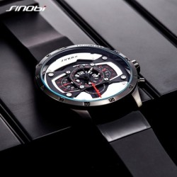 SINOBI - stylish creative quartz watch - rubber strapWatches