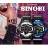 SINOBI - snygg kreativ kvartsklocka - gummiband