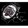 SINOBI - stylish creative quartz watch - rubber strapWatches