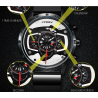 SINOBI - stylish creative quartz watch - rubber strapWatches