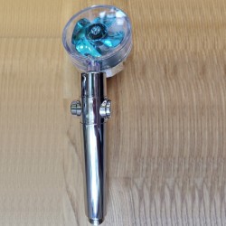 Modern shower head - water saving - 360 rotating - with a small fan - filterShower Heads