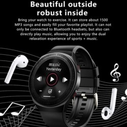 Sports Smart Watch - full touch - Bluetooth - samtal - övervakning - puls - musikspelare - vattentät