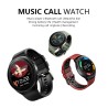 Sports Smart Watch - full touch - Bluetooth - samtal - övervakning - puls - musikspelare - vattentät
