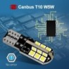 LED Canbus-lampa - billjus - W5W - T10 - 24 SMD - 12V - 6 st