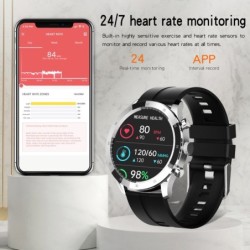 MELANDA - sport Smart Watch - Bluetooth - full pekskärm - fitness tracker - hjärtmonitor - vattentät - Android - IOS