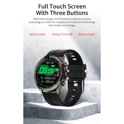 MELANDA - sport Smart Watch - Bluetooth - full pekskärm - fitness tracker - hjärtmonitor - vattentät - Android - IOS