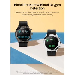 MELANDA - sport Smart Watch - Bluetooth - full pekskärm - fitness tracker - hjärtmonitor - vattentät - Android - IOS