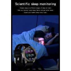 MELANDA - sport Smart Watch - Bluetooth - full pekskärm - fitness tracker - hjärtmonitor - vattentät - Android - IOS