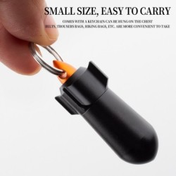 Pills storage box - waterproof container - with key ring - aluminum alloyKeyrings