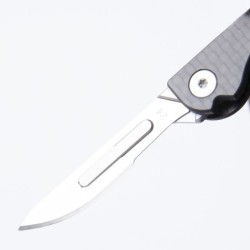 Kirurgiskt blad - skalpell - utbytbart knivblad - rostfritt stål - nummer 24