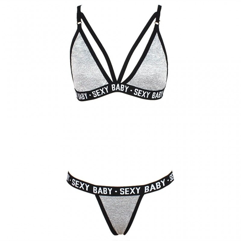 BH / g-strängar - sexiga underkläder set - SEXIG BABY bokstäver