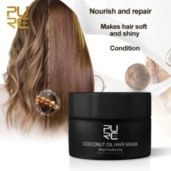Kokosolja hårmask - reparera - återställa skadat hår - 50 ml
