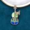 Stylish brooch with guitar & crystal butterflyBrooches