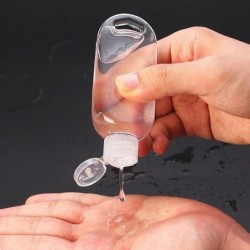 Påfyllningsbar flaska - minibehållare - med krok - handsprit / tvålautomat - 30ml / 50ml