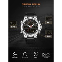 NAVIFORCE - fashionable sport watch - quartz - analog - leather strap - waterproofWatches