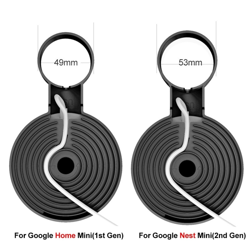 Hållare för väggfäste för uttag - röstassistent - kontakt - för Google Home Mini / Nest Mini