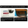 Classic square sunglasses - polarized - flexible rubber - unisexSunglasses