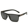 Classic square sunglasses - polarized - flexible rubber - unisexSunglasses