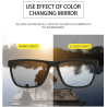 Classic square sunglasses - polarized - flexible rubber - unisexSunglasses