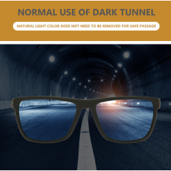 Classic square sunglasses - polarized - flexible rubber - unisexSunglasses