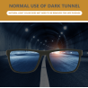 Classic square sunglasses - polarized - flexible rubber - unisexSunglasses