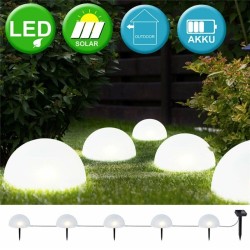 Garden solar light - half globe shaped - 5 LED - waterproof - ground mountedSolar lighting