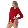 Eleganta bodys - långärmad blus - med knappar