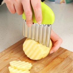 Potato cutter - chips - French fries maker - wavy knife - stainless steelTools