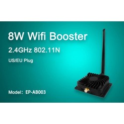 EP-AB003 - 39dBm - 8W - 2,4G - WiFi booster - repeater - förstärkare - adapter - räckviddsförlängare