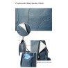 Multifunktionell liten ryggsäck - patchworkdesign - läder