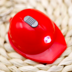 Helmet shaped bottle opener - with keychain - LED lightKeyrings