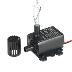 12V Mini borstlös dränkbar vattenpump - 280L/H