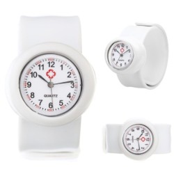 Fashionabla barnklocka i kvarts - silikonarmband