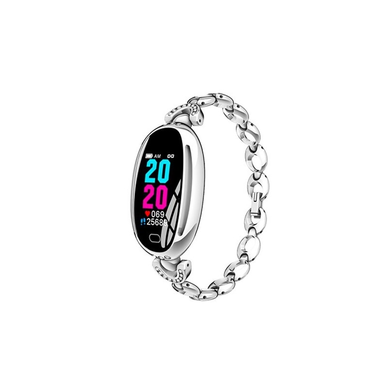 H8 Smart Watch - ihåligt band med diamanter - pulsmätare - träningsmätare - vattentät - Android - Bluetooth