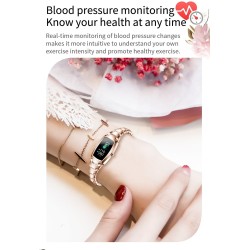 H8 Pro Smart Watch - full touch - puls - blodtryck - fitness tracker - vattentät