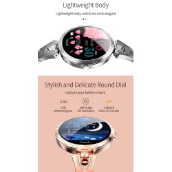 AK15 Smart Watch - blodtryck - fitness tracker - vattentät - Bluetooth - Android - IOS