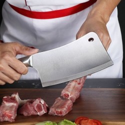 Köksknivset - skalkniv - huggkniv - sax - knivslip - med stativ - rostfritt stål