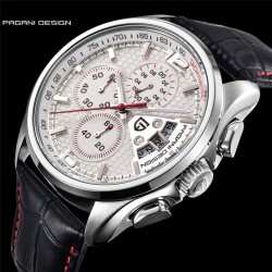 PAGANI DESIGN - luxury quartz watch with leather bandWatches
