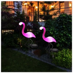 Trädgårdssolljus - LED-lampa - vattentät - flamingo