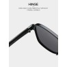 Trendiga vintage solglasögon - oversized - pilotstil - UV400