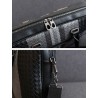 Elegant shoulder bag - business briefcase - genuine woven leather - large capacityBags