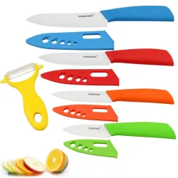 Keramiska knivset - 3" 4" 5" 6" tum med skalare / lock